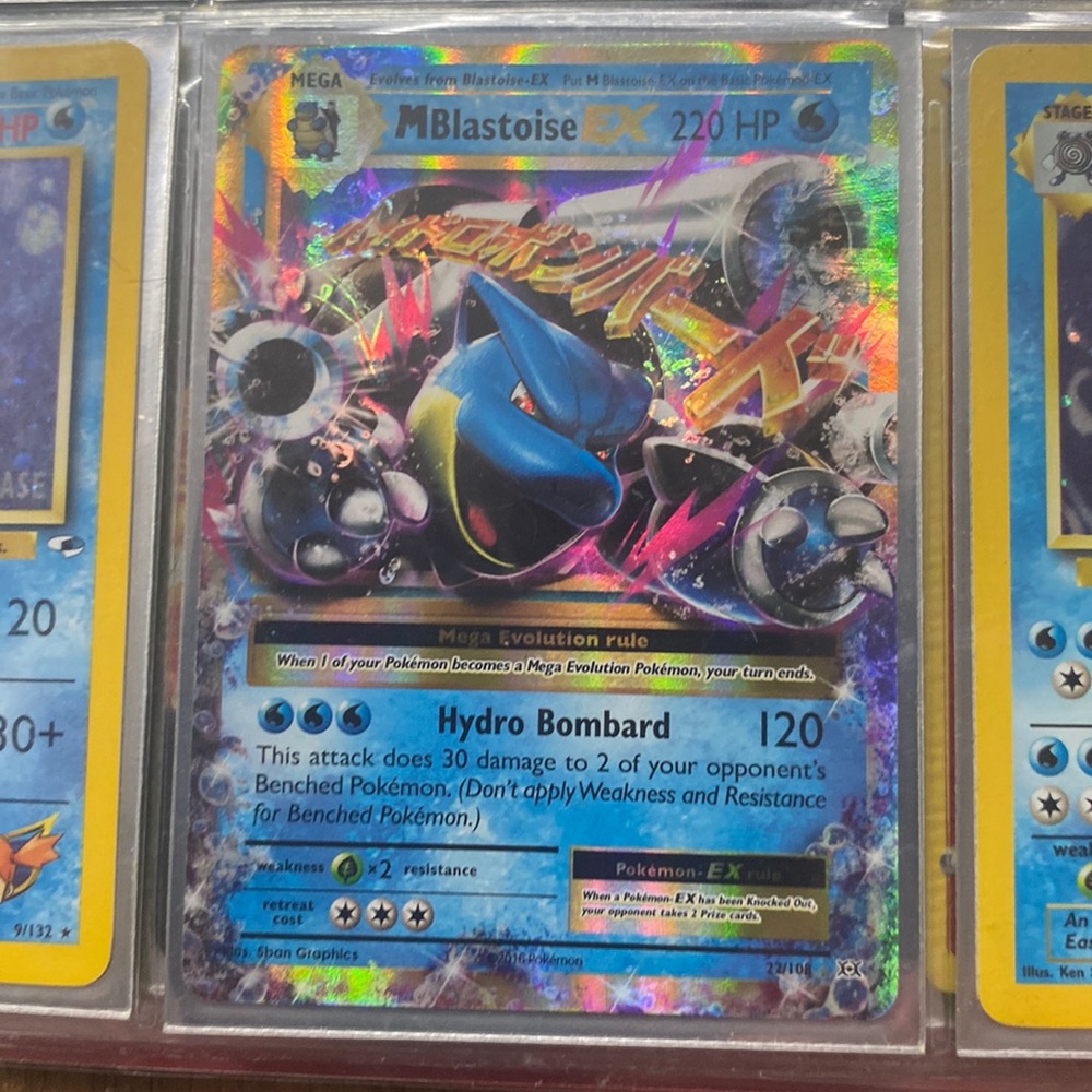 Pokémon M Blastoise EX  XY Evolutions card